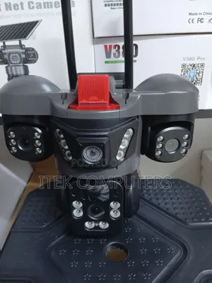 Solar Powered 1=3 Lens CCTV Camera for Farm Security Monitoring