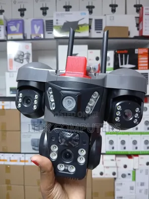 Solar Powered 1=3 Lens CCTV for Gate and Entrance Monitoring