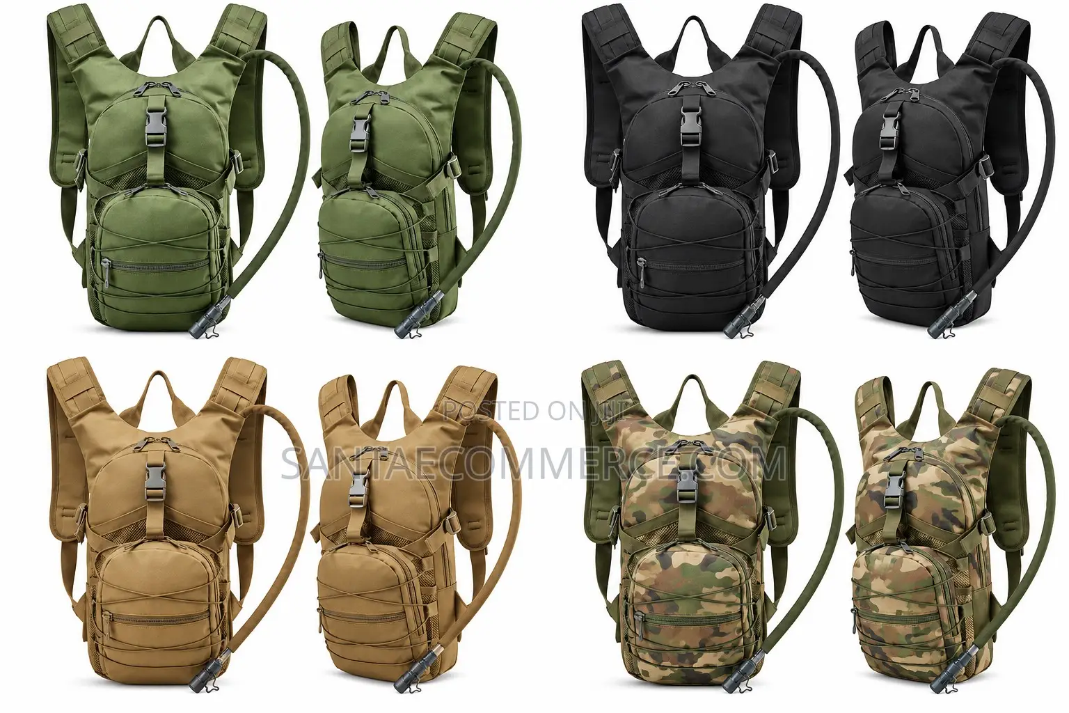 Tactical Green Hydration Camel Backpack Camping Bag