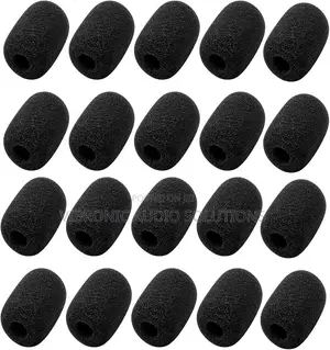 Mic Cover/Sponge for Handheld Microphone Windscreen (Black Pack of 5)