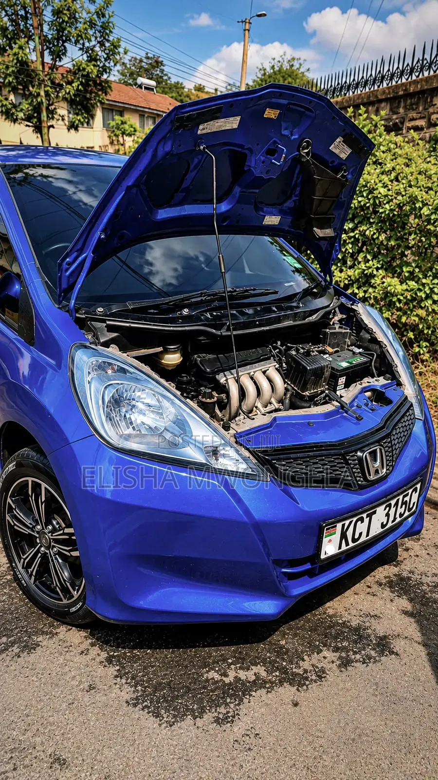 Honda Fit Automatic 2012 Blue