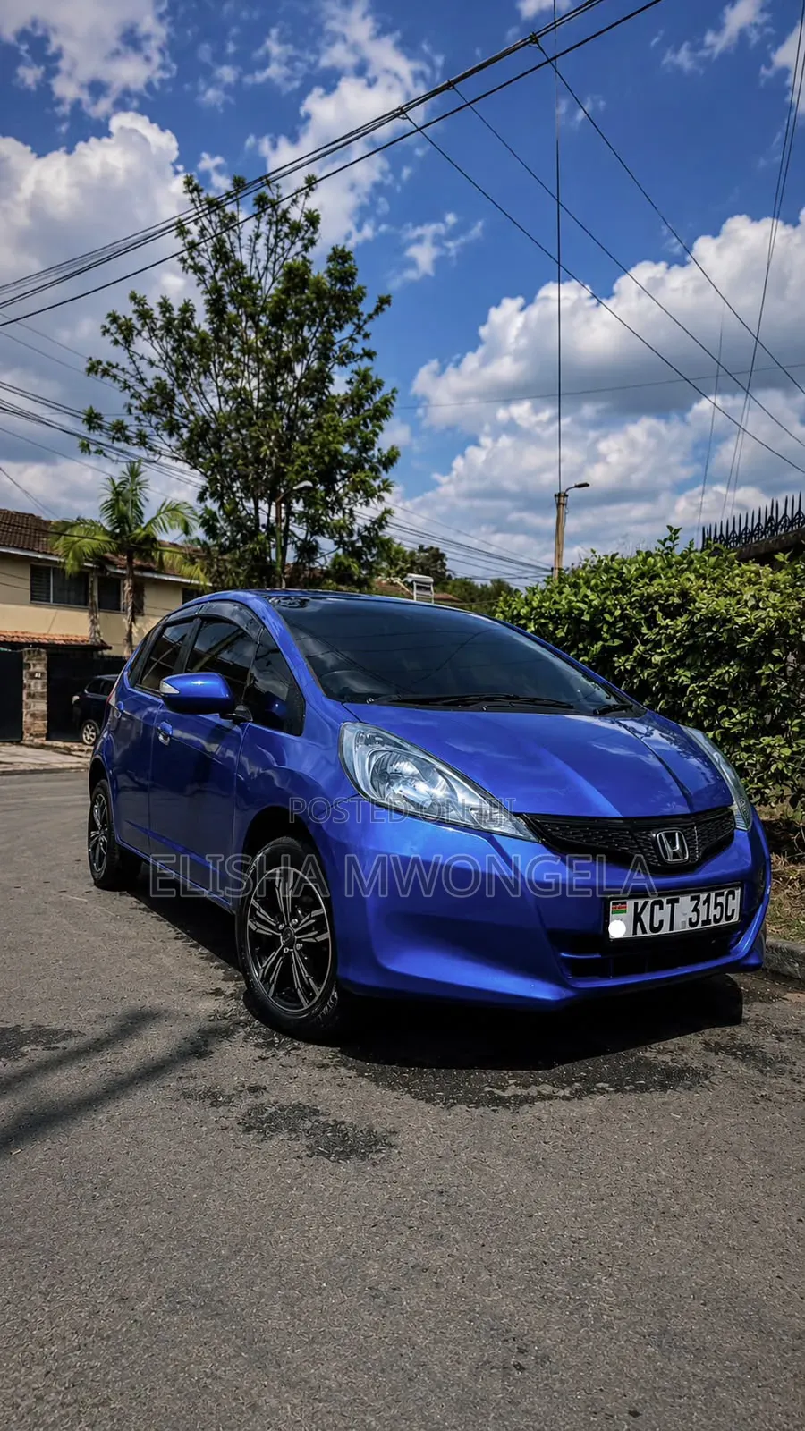 Honda Fit Automatic 2012 Blue