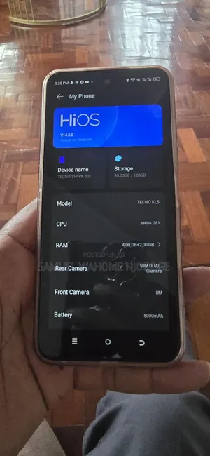 Tecno Spark 30C 128 GB Silver