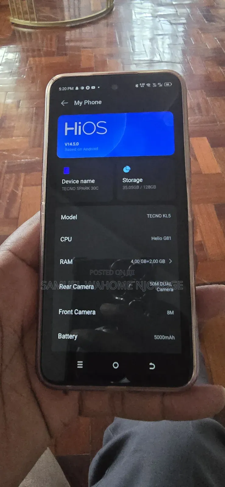 Tecno Spark 30C 128 GB Silver