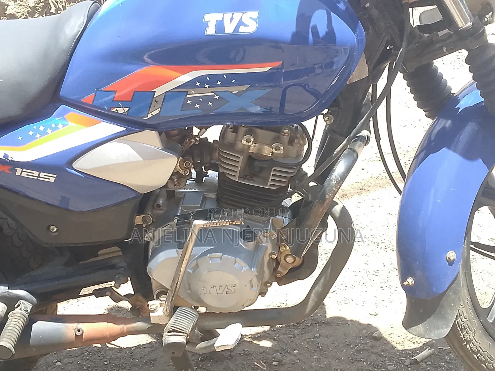 TVS HLX 125 2025 Blue