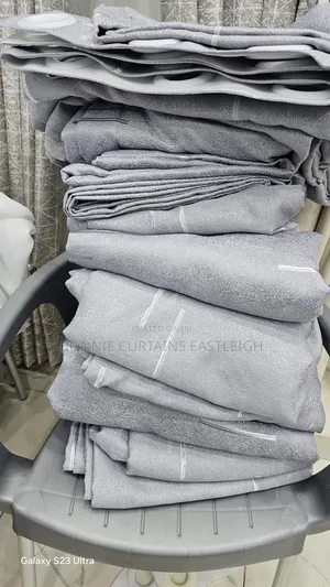 Yellow Curtains and Black White Sheers With Hooks