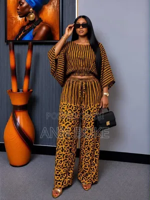 Ladies Classic Kitenge Trousers and Top
Free Wear 
visco
