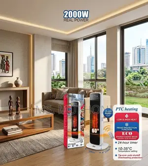DSP Ceramic Tower PTC Heater –( 2000W ) With Oscillation