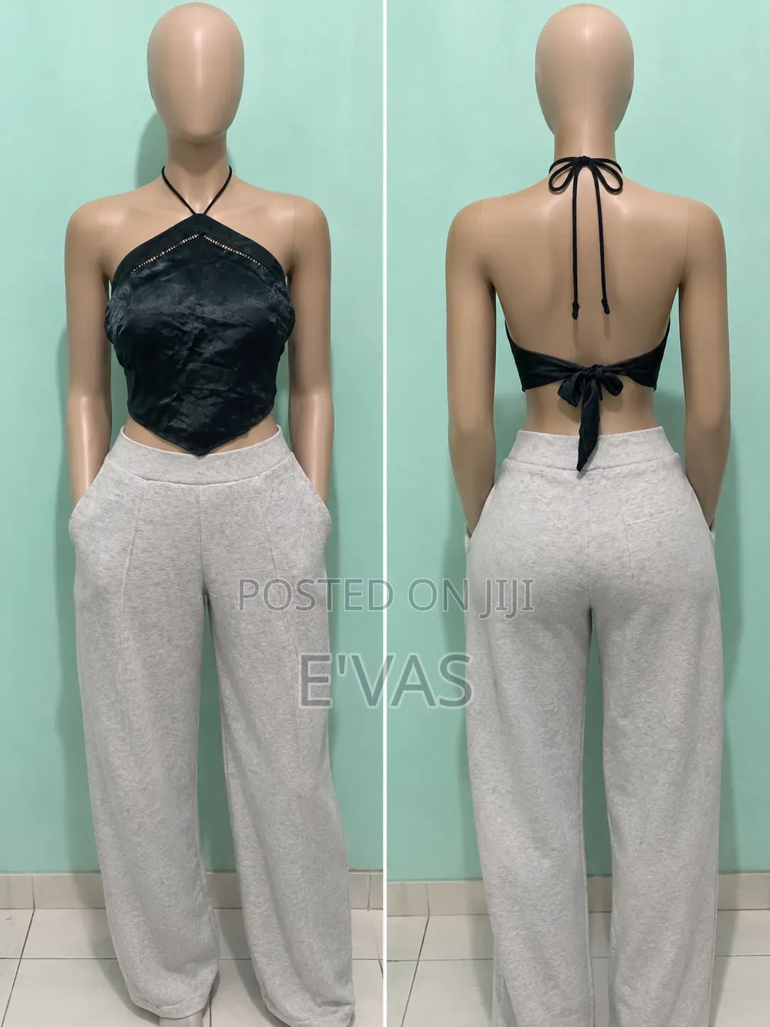 Black Satin Top