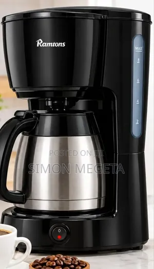 Ramtons Coffee Maker Black - Rm/768 Household Electric Appliance Unit