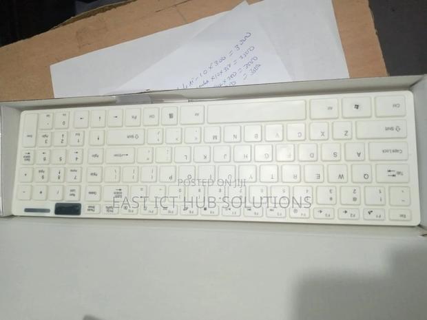 Premium White Wireless Keyboard + Mouse Combo