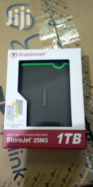 1 TB Transcend Hard Drive.
