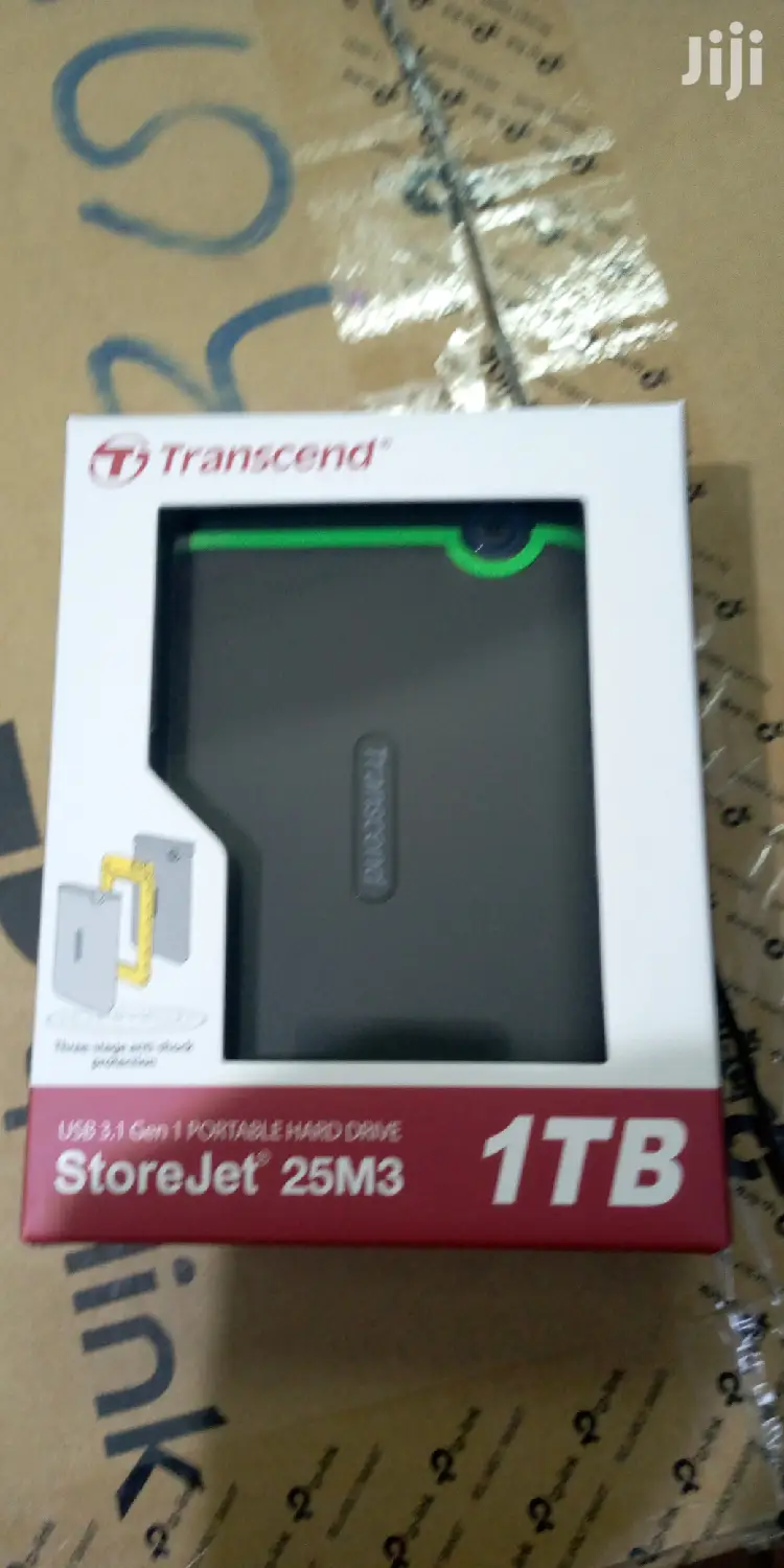 1 TB Transcend Hard Drive.