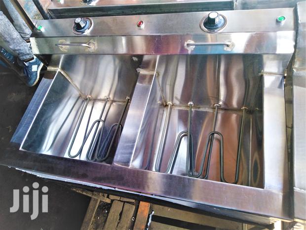 Chips Deep Fryer 17x2=34L Large Size With Double Elements - thumbnail 2