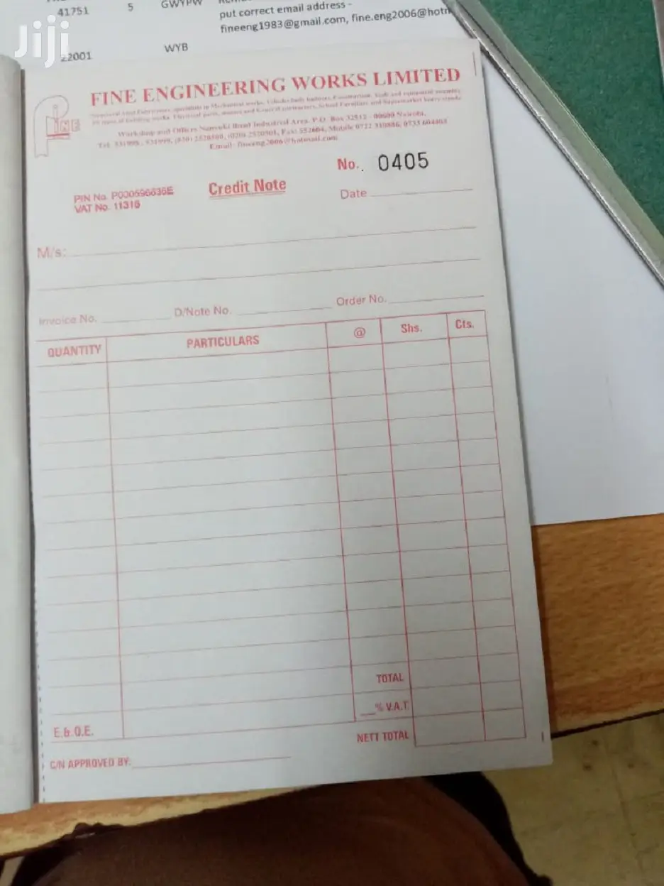 Receipt Books