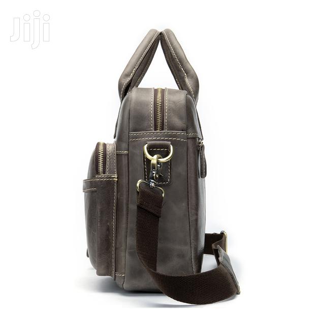 Genuine Leather Laptop Office Bag - thumbnail 3