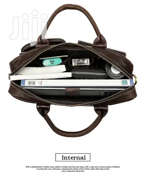 Genuine Leather Laptop Office Bag