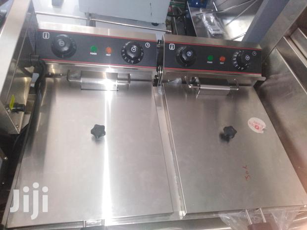 Imported Double Deep Fryer 10x2=20ltrs - main view