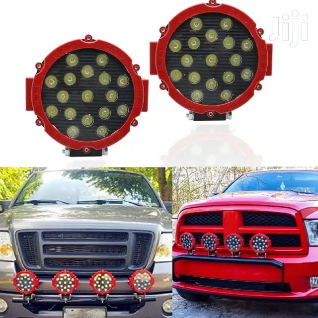 Spotlights Red Led Offroad 51 Watts