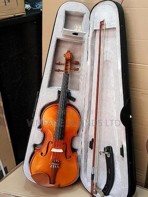 4/4 Solid Wooden Maple Leaf Violin - thumbnail 3