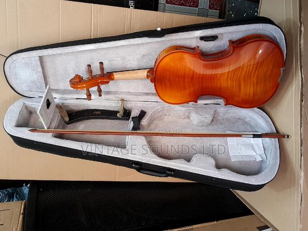 4/4 Solid Wooden Maple Leaf Violin - thumbnail 4