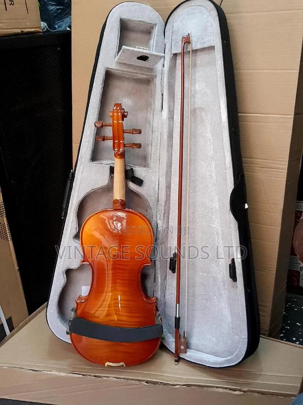 4/4 Solid Wooden Maple Leaf Violin - thumbnail 5