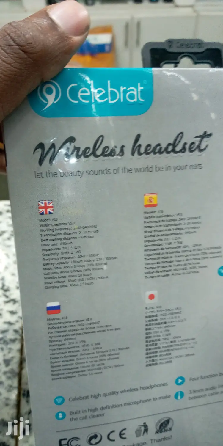Celebrat A18 Deep Bass Wireless Headset.