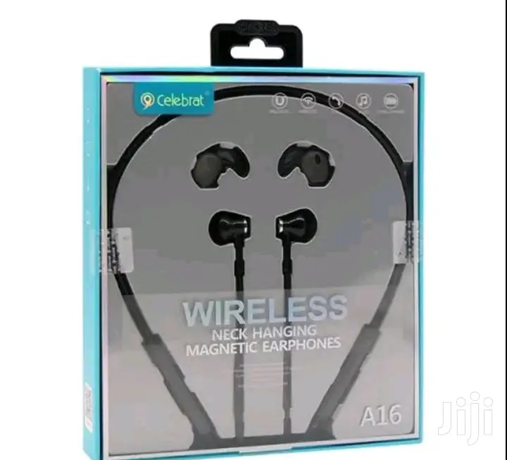 Celebrat A16 Stereo Wireless Neckhanging Earphones.
