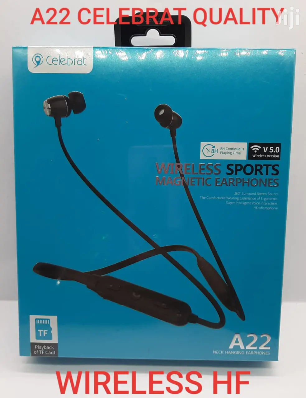 Celebrat A22 Stereo Wireless Bluetooth Earphones.