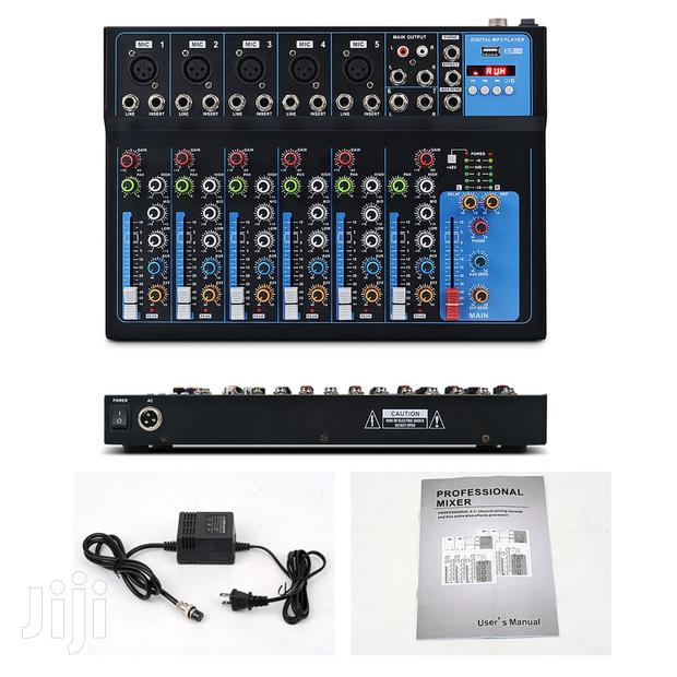 7 Channel Audio Plain Audio Mixer With Bluetooth LED Digital Display - thumbnail 3