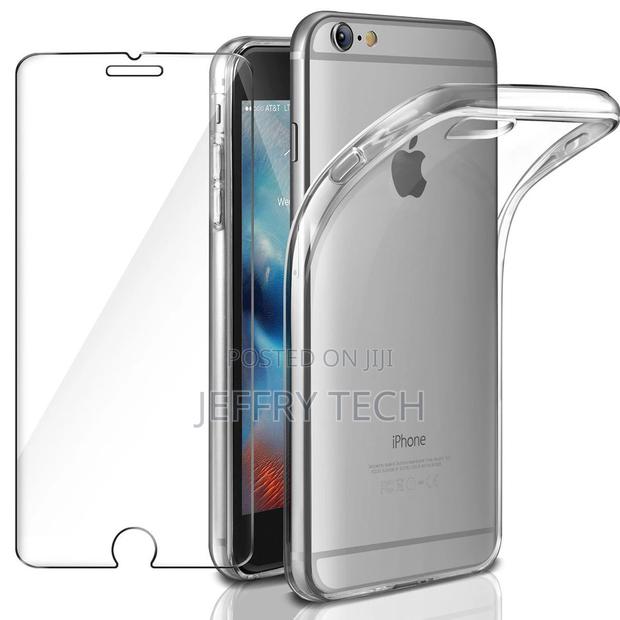 Tempered Glass and Protective Clear Case for iPhone 6S / 6 - main view