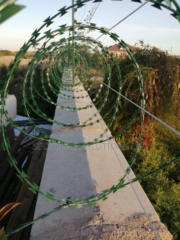 Double Galvanised Green Razor Wire - thumbnail 4