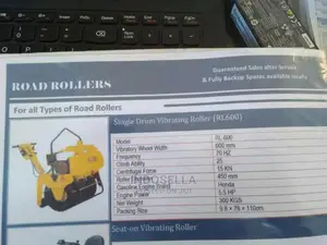Honda Engine Single Drum Vibrating Roller