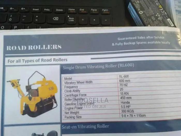 Honda Engine Single Drum Vibrating Roller