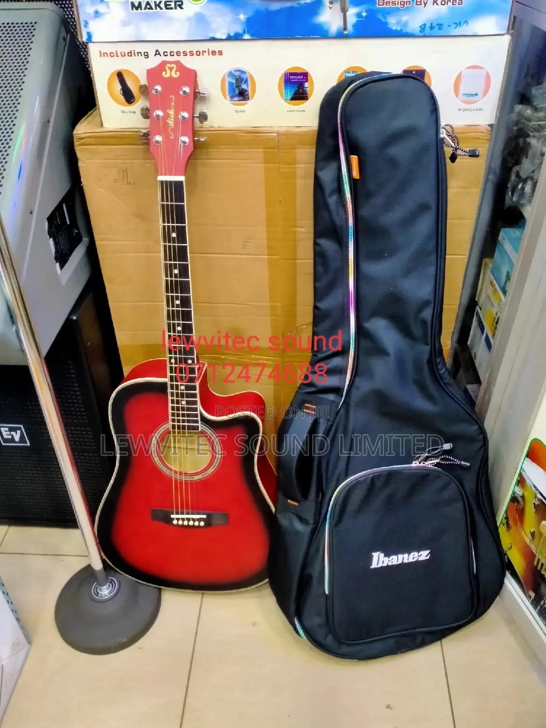 Acoustic Guitar With Bag