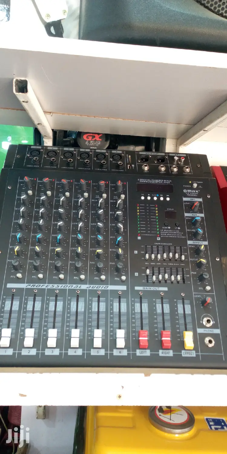 Max 6 Channel Mixer Black