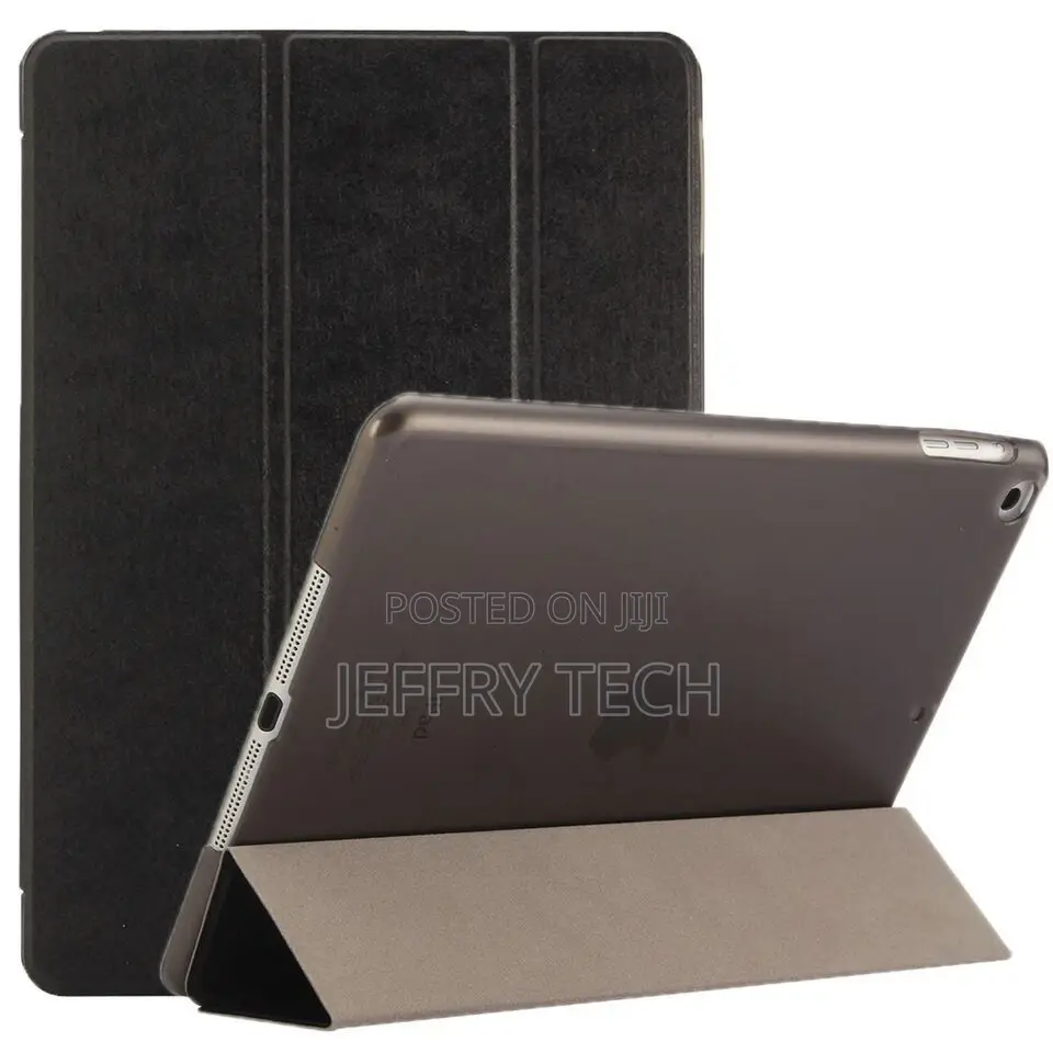 9.7" Flip Smart Colour Case for Apple iPad (2017) Air 2 - Black