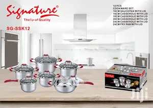 12pcs Heavy Duty Stainless Steel Cookware Sets