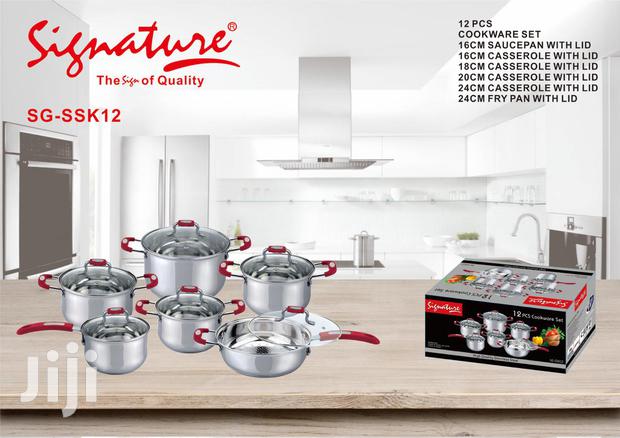 12pcs Heavy Duty Stainless Steel Cookware Sets