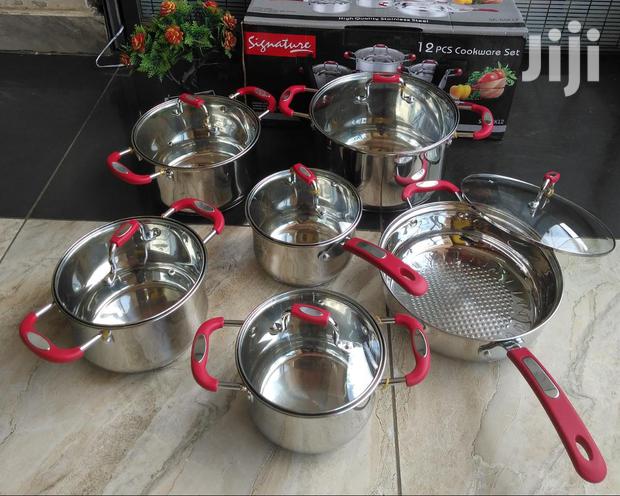 12pcs Heavy Duty Stainless Steel Cookware Sets - thumbnail 2