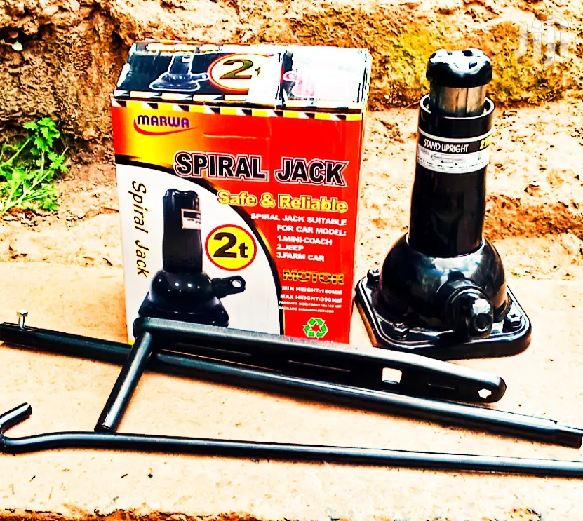 New 2-Ton Spiral Jack, Free Delivery Within Nairobi Town.