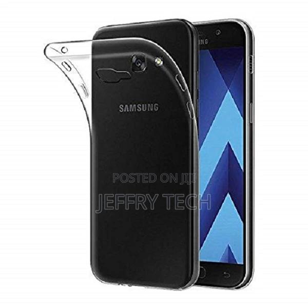 Silicone Back Case for Samsung Galaxy A7 2017 - Black - thumbnail 2