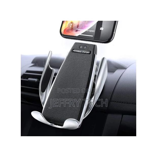 S5 Smart Wireless Car Charger Mount - Black - thumbnail 3