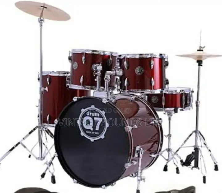 Q7 Acoustic Drumset Wine Red