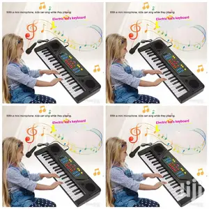 37 Keys Kidspiano Keyboard With Microphone and Charger