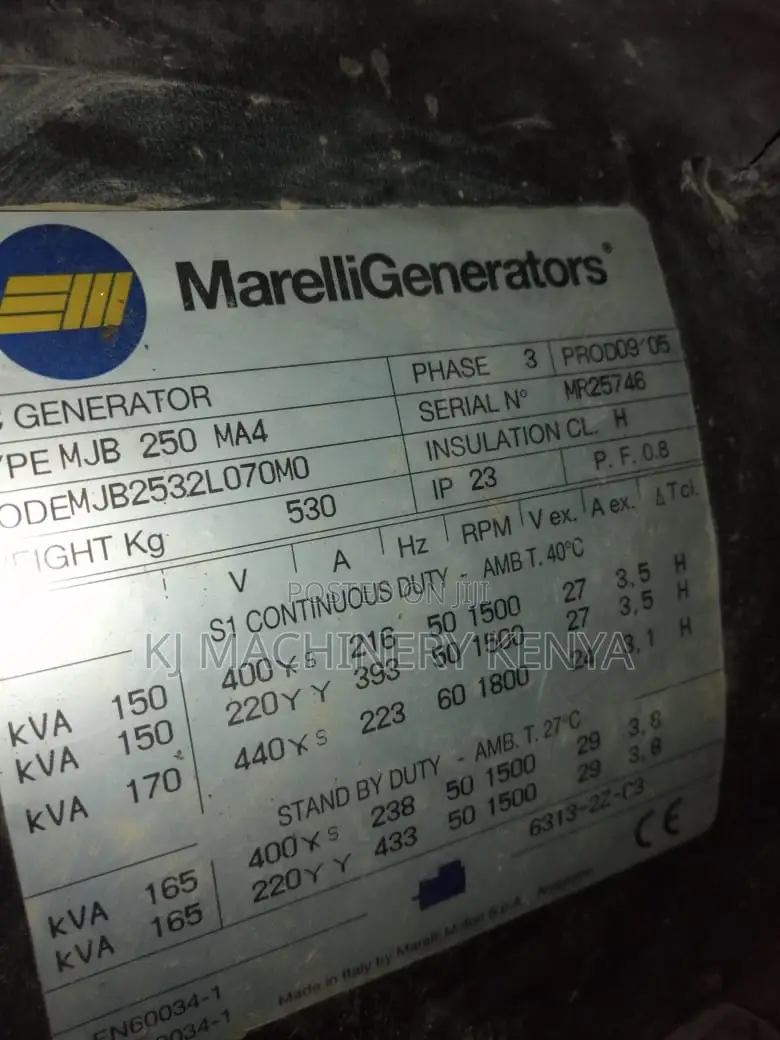 150kva Perkins Power Generator (Used) For Sale