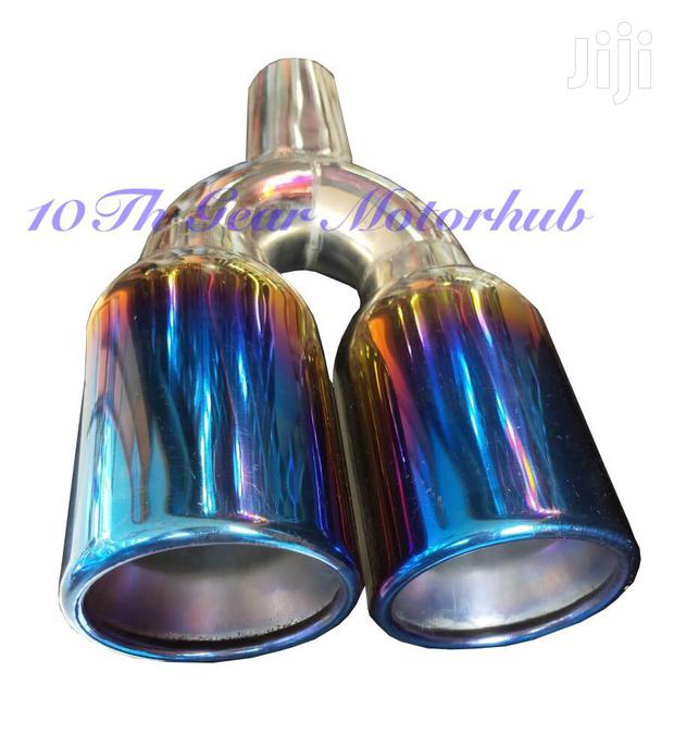 Car Exhaust Double Tip HKS Without Sound - main view