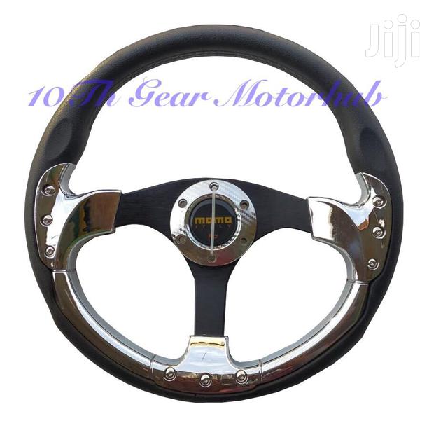 Sport Steering Chrome Black