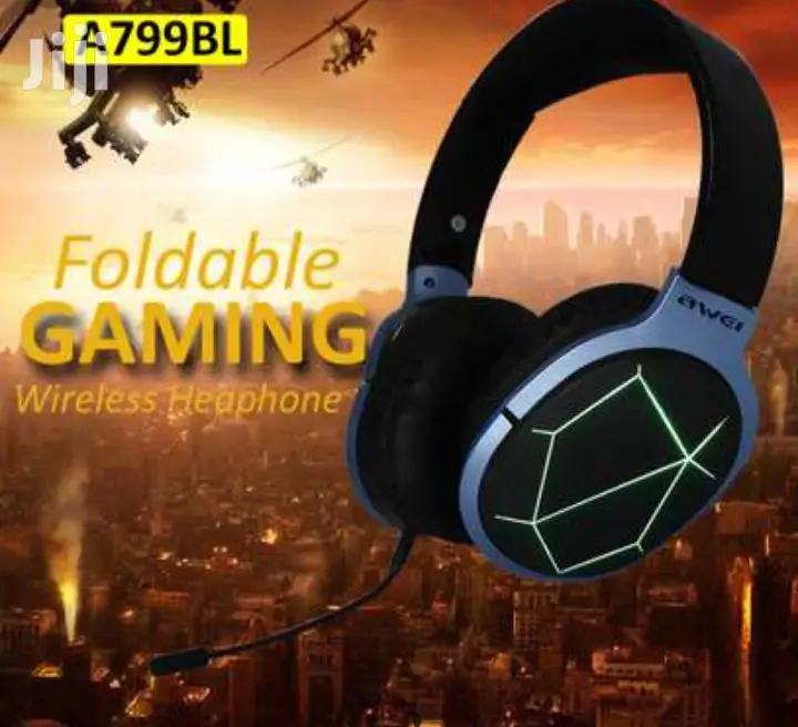Awei A799 Bl Foldable Wireless Gaming Headphones.