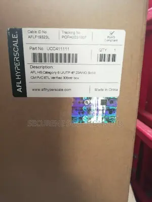Cat 6 U/Utp PVC Cable Afl Hyperscale 305M